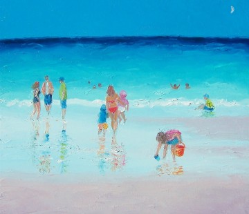 Reflections of beach Oil Paintings